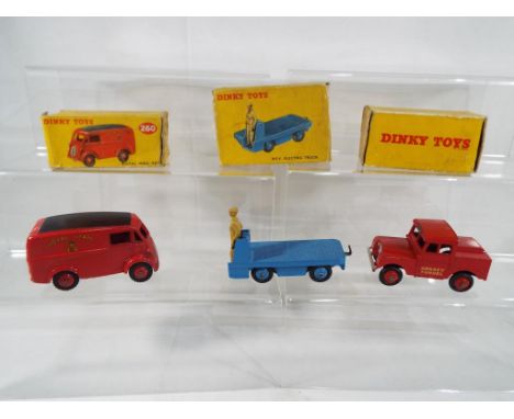 Dinky Toys - #255 Mersey Tunnel Police Van, red body and hubs with Mersey Tunnel and Police decals, model appears excellent i