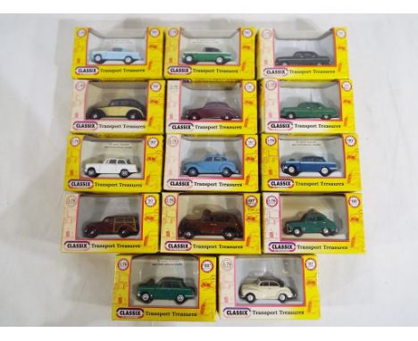 Diecast - 14 1:76 scale diecast model motor vehicles by Classix by Pocketbond all in original window boxes.