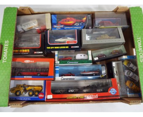 Diecast - a collection of diecast model motor vehicles to include The Original Omnibus, Cararama, Schuco, Corgi, Siku and sim