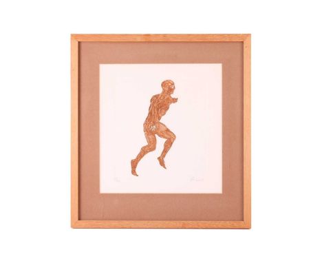 Dame Elisabeth Frink (1930 - 1993), Running Man, signed in pencil 'Frink' (lower right) and numbered 97/100, etching and aqua