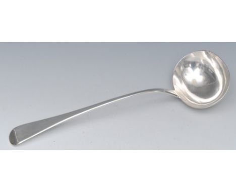 A George IV silver Old English ladle, Robert Rutland, London, 1827 6oz