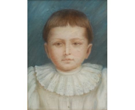 English School (early 20th century)Portrait of a Young Boypastel laid on canvas, 31.5cm x 22.5cm
