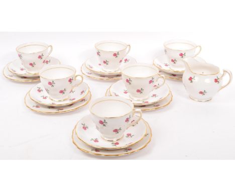 A vintage 20th century bone china tea service to include a fine bone china service in the 'Colclough' design by Ridgway Potte