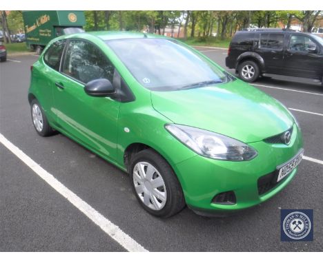 A Mazda DE version 2 TS three door hatchback, registration ND59 RVT, first registered 13.01.2010, 1349cc, colour green, petro