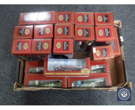 A box of twenty boxed Exclusive First Editions die cast commercial vehicles  