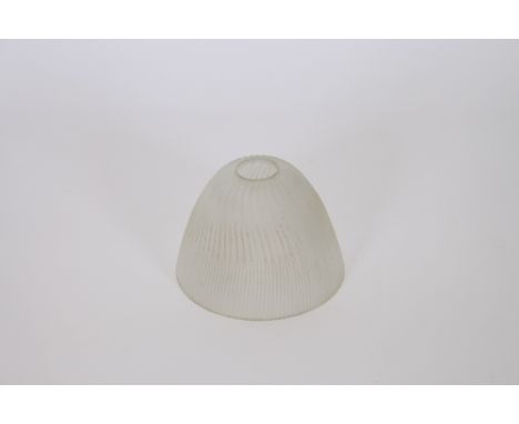 Thirty frosted glass light shades, 10cm x 14cm dia.