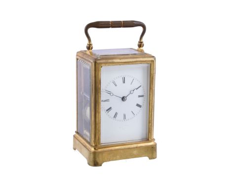  A French gilt brass carriage clock Retailed by Payne and Company, London, third quarter of the 19th century  The eight-day t