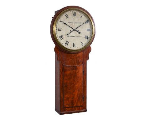  A rare George III mahogany hour-striking tavern clock The dial signed for Desbois and Wheeler, London, early 19th century  T