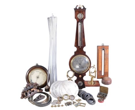  A substantial collection of barometer spares and accessories  Various makers, early 19th century and later  To include a com