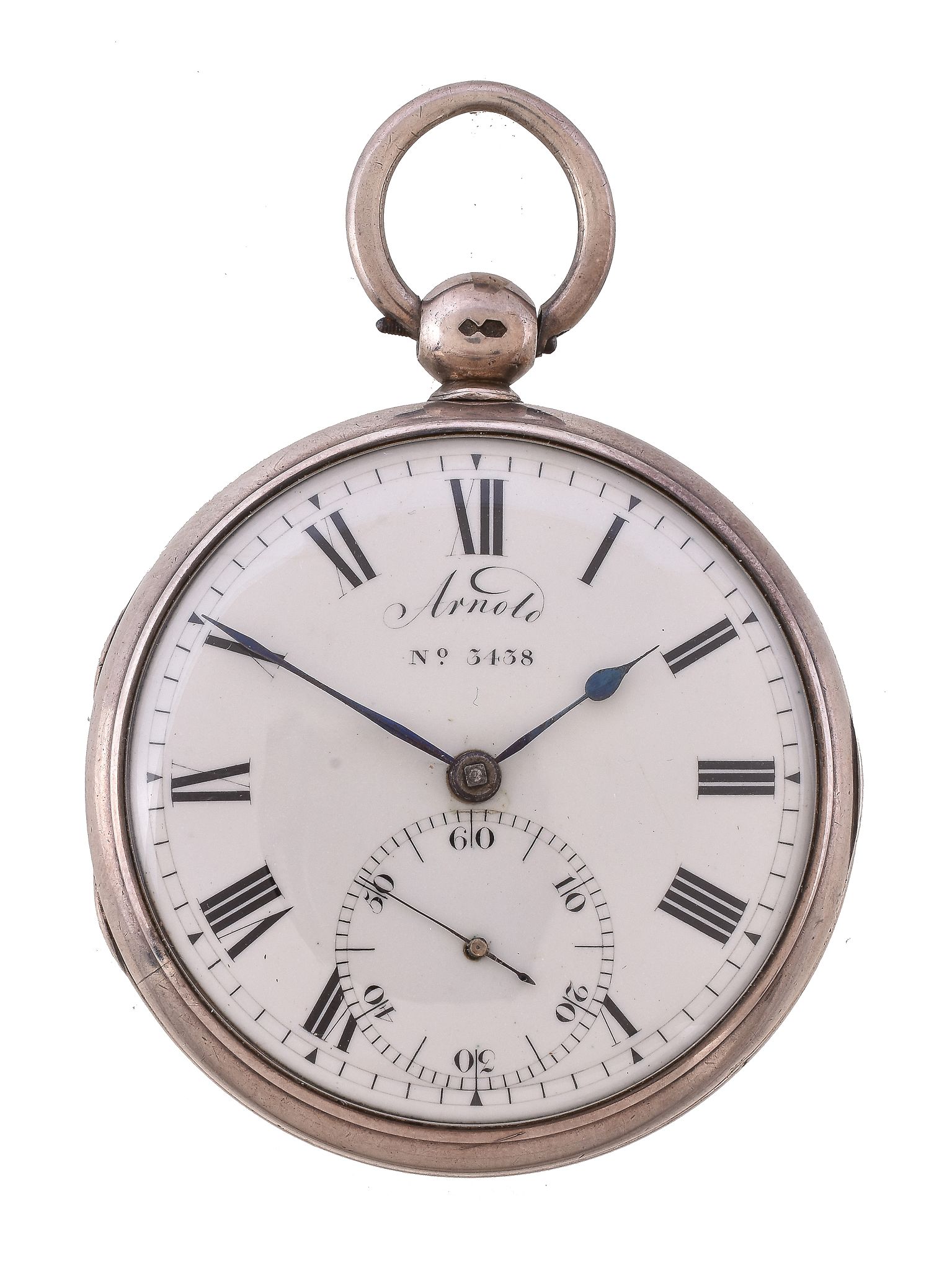 A Regency silver cylinder pocket watch John Roger Arnold, London, circa