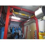 Two Ton H-Frame Crane With Two Ton Manuel Hoist, 25ft Long X 14ft Wide X 15.3ft Tall