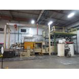 Huskey Injection Molder, M/N XL300PET S/N 9420 With 5-Ton H-Frame Hoist System