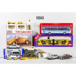 Modellfahrzeuge, Bausatz und Zubehörset, dabei 4 Cursor Modelle, Gama 0833 VW 1302 Siku ...