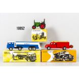3 Märklin Replika Modelle, 18032 Treibstoff-Tankwagen, 18038 Feuerwehr-Gerätewagen und ...