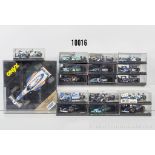 17 Onyx Fomel 1 Modellautos, u.a. 186A, 193A, 245, 246, 5016C Metall, überwiegend 1:43, ...