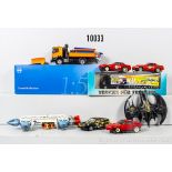 Konv. Modellfahrzeuge dabei 4 Carrera Slot Cars, Conrad Mercedes-Benz Actros ...
