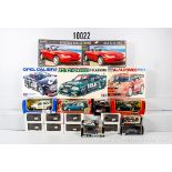 17 Modellautos und 5 Bausätze, dabei Bburago Jaguar XK 120 Roadster, Vitesse L107 ...