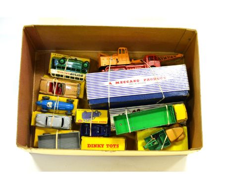 Dinky Various Boxed Models including 934 Leyland Octopus wagon (G-F box G-F) 164 Vauxhall Cresta 492 Loud speaker van (both G