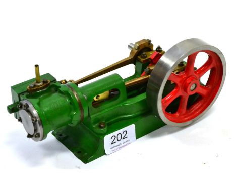 Stuart Victoria Horizontal Engine green 8'', 20cm long (E)