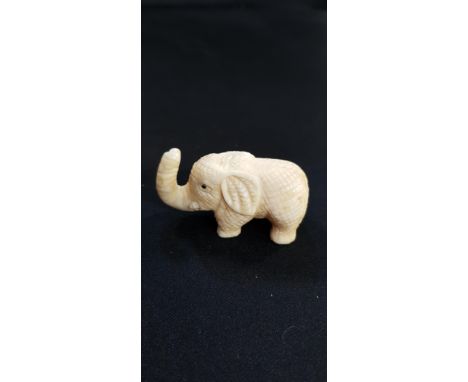 CARVED NETSUKE ELEPHANT