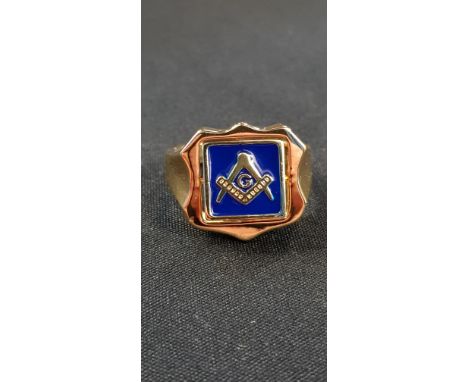 GOLD MASONIC RING