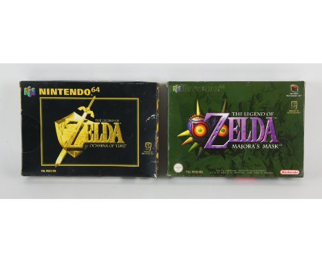 The Legend of Zelda Majora's Mask & Ocarina of Time. This lot contains the two mainline Zelda titles released on the N64. Bot