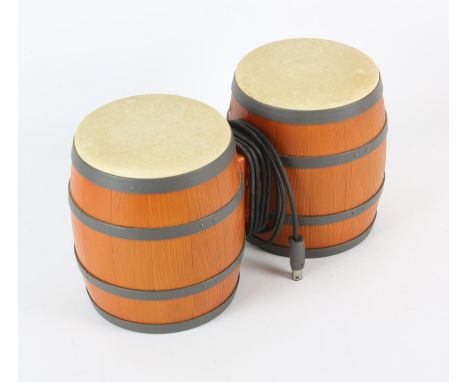 NINTENDO Gamecube Donkey Kong Drum Controller (PAL)Condition Report:  Item is in used condition. Yellowing to drum skins.