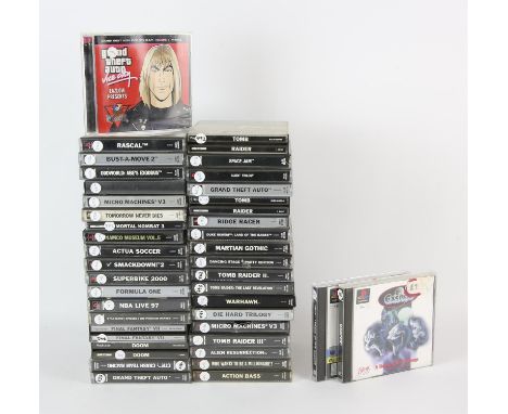 PLAYSTATION Assortment of PS1 games and one soundtrack CD (GTA Vice City) (PAL)Highlights include: Croc: Legend of the Gobbos