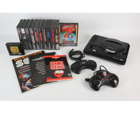 Sega Mega Drive Collection Sega Mega Drive 16 bit games console with - Manual, Power adaptor and RF lead, Original Mega Drive