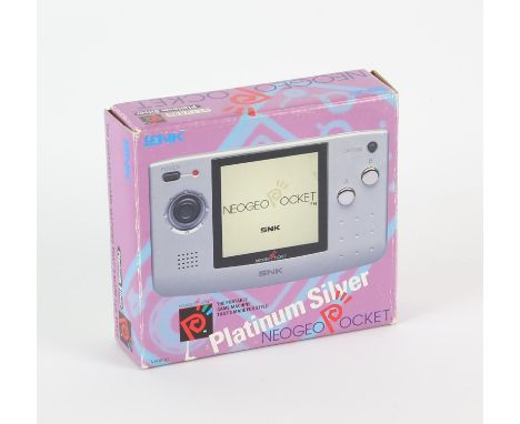 SNK NeoGeo Pocket Platinum SilverCondition Report:  Item is complete, boxed and in good condition. Untested.