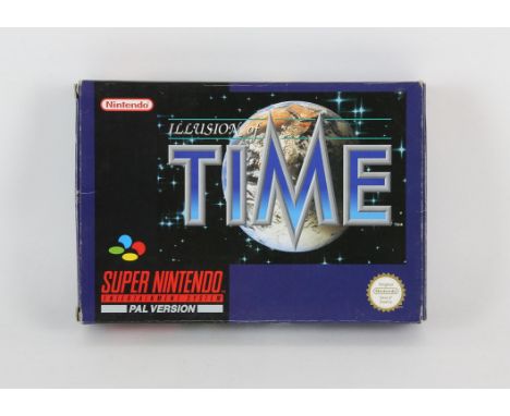 Illusion of Time - Super Nintendo - SNES This lot contains a boxed and complete with manual copy of Illusion of Time for the 