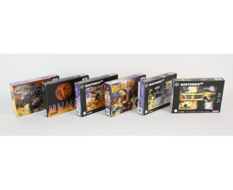 Nintendo 64 Games Collection. This lot features six boxed and complete titles released on the N64: Forsaken, Virtual Chess 64