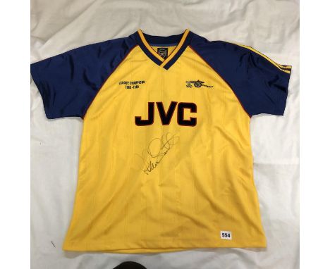ARSENAL FC 1988-89 SIGNED FOOTBALL JERSEY