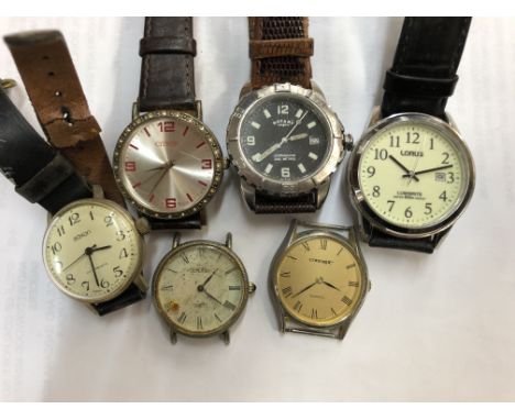 SELECTION OF GENTS DRESS WATCHES INCLUDING ROTARY, LORUS