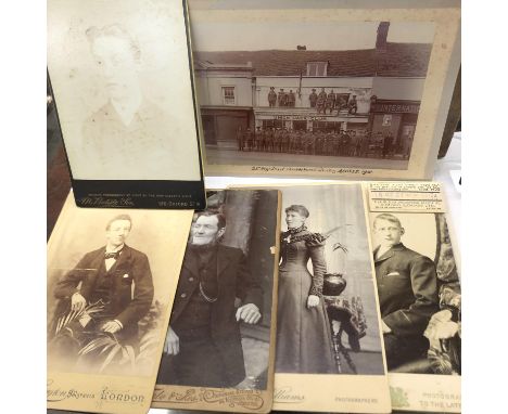 EARLY PORTRAIT PHOTOGRAPHY CARDS INCLUDING BY A &amp; G TAYLOR