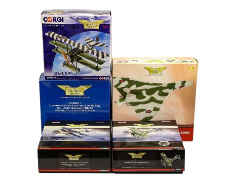 1:72 Scale AA35811 Canadair Sabre Mk4, AA37802 Albatros DV, AA38305 Fokker DR1 and AA38303 Fokker DR1 (all E boxes E-G) (5)