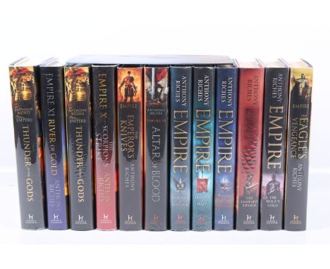 Anthony Riches - Volumes I - XI in the Empire series of novels about the Roman Army. Signed, all first impressions of first e