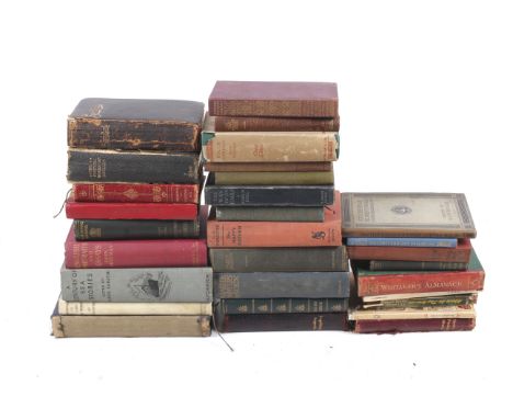 A collection of assorted vintage books. Including Melville - London's Lure 1909; R. Bridges - Poetical Works, 1914; Samuel T.