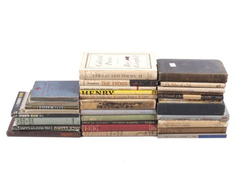 A quantity of various books literary and poetry books. Including Robert Frost; Evans - Young Man with a Screwdriver (Forward 