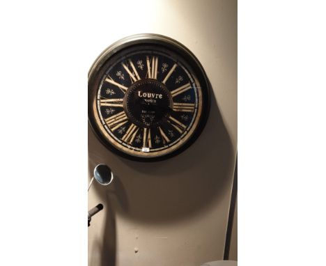 Large French wall clock measures 70 cms diameter. 