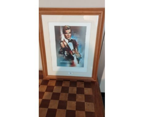James Bond limited edition Collection  Roger Moore For your eyes only limited edition print signed. 