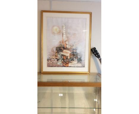 Large Beethoven Symphony North print 88cms x 70 cms . 