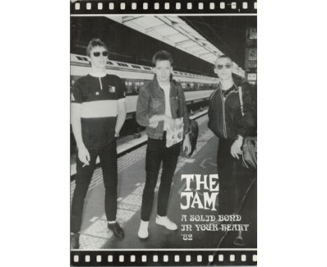 The Jam, A solid bond in your heart 1982 tour brochure with a ticket to the event at the Brighton Conference Centre attached 