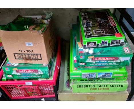 A large collection of Subbuteo items to include various sets, team sets and accessories etc.  
