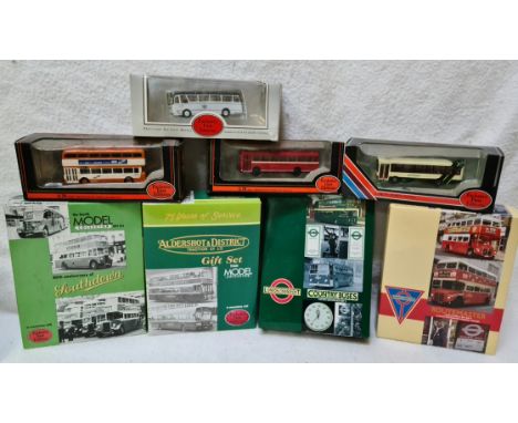 2 boxed Exclusive First Edition die-cast model bus sets, 2 boxed London Transport die-cast model bus sets and 4 boxed Exclusi