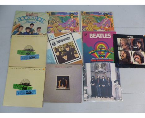 Collection of Beatles Records - To include Hey Jude CPCS 106, Let it Be PCS 7096, The Beatles at the Hollywood Bowl YEX969 x 