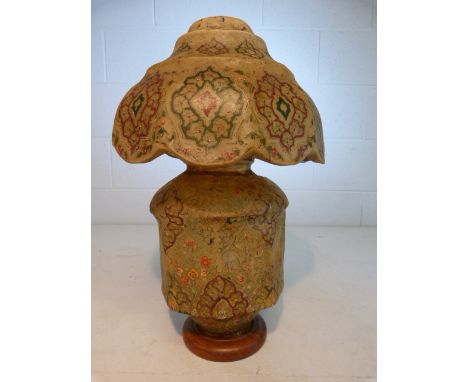 Camel Skin Table lamp and shade. 