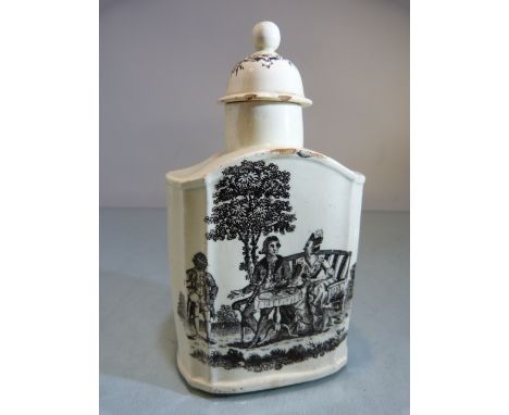 AN 18TH CENTURY WEDGWOOD CREAMWARE DOMED TEA CADDY AND COVER An 18th Century Wedgwood creamware domed Tea Caddy and Cover. Tr