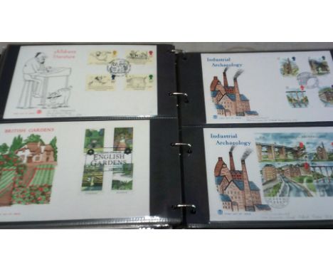 Great Britain - A collection of better First Day Covers in an Album (100) Cotswold Covers mostly no address pencil address ni