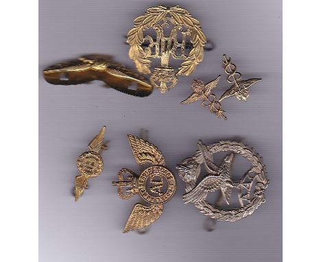 British WWII and later RAF badges, Medical collar badges, Dental Branch wings, Army Air Corps, Royal Army Service Corps Air D